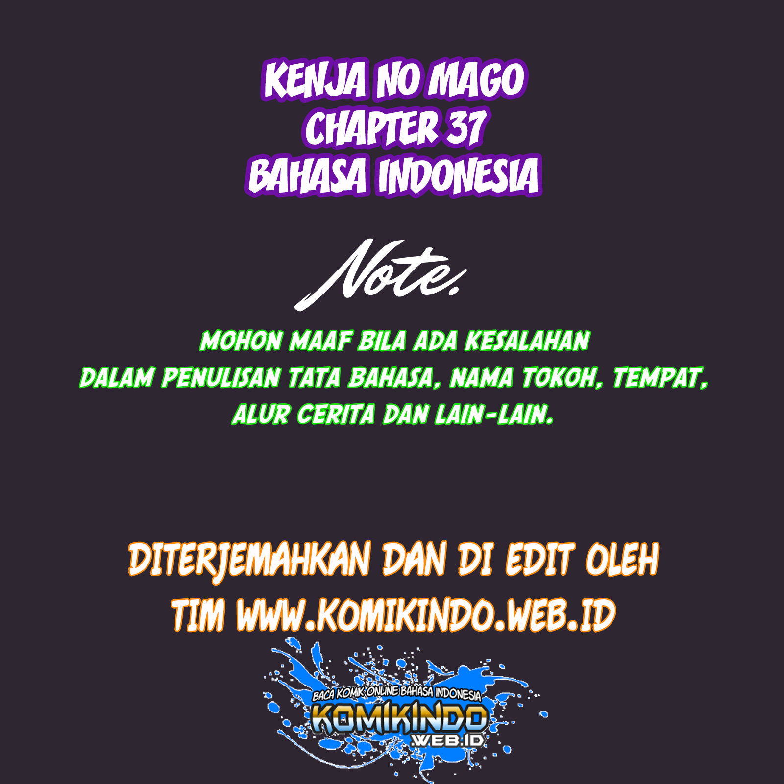 Kenja no Mago Chapter 37 - halaman 2