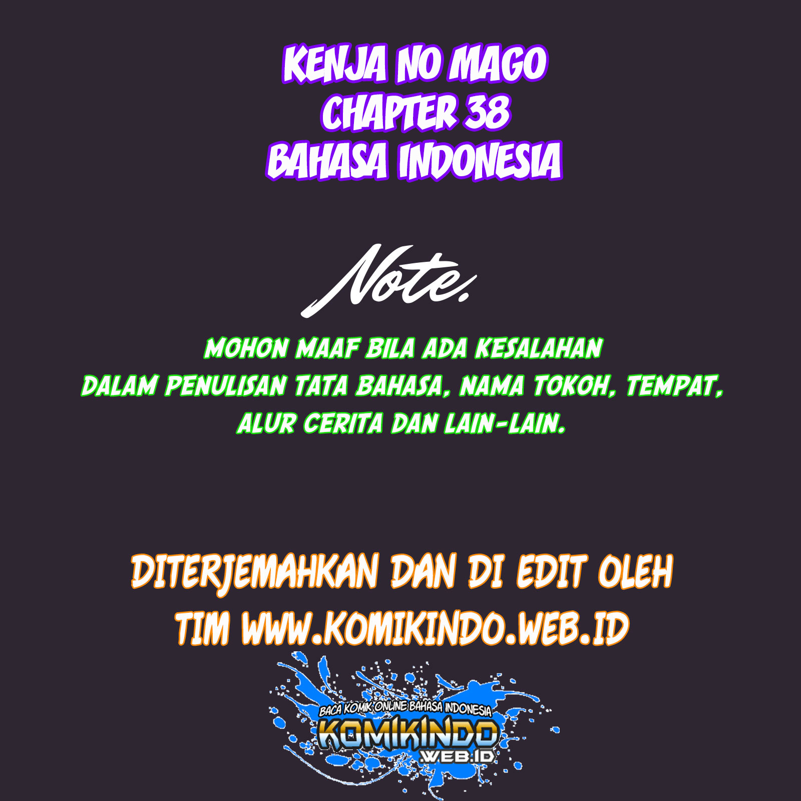 Kenja no Mago Chapter 38 - halaman 2