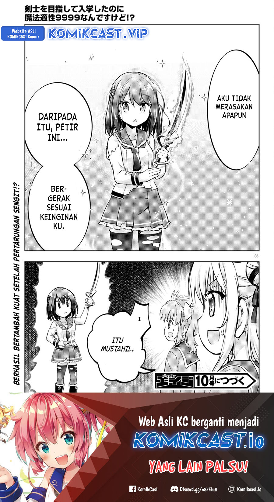 Kenshi o Mezashite Nyugaku Shitanoni Maho Tekisei 9999 Nandesukedo!? Chapter 66 - halaman 36