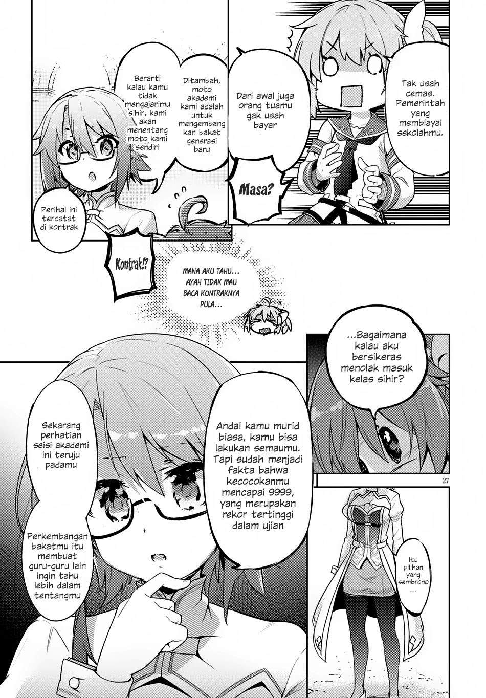 Kenshi wo Mezashite Nyuugaku shita noni Mahou Tekisei 9999 nan desu kedo!? Chapter 1 - halaman 30
