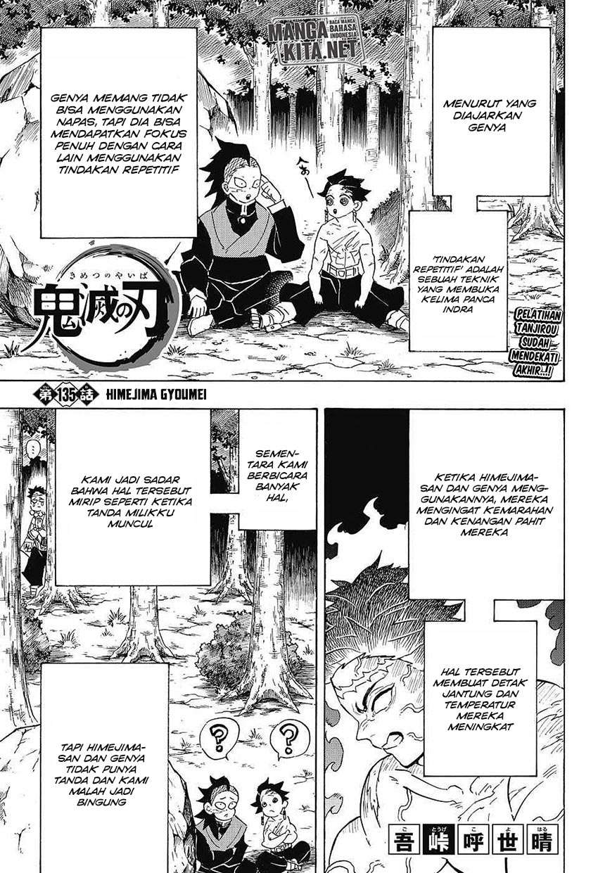 Kimetsu no Yaiba Chapter 135 - halaman 2