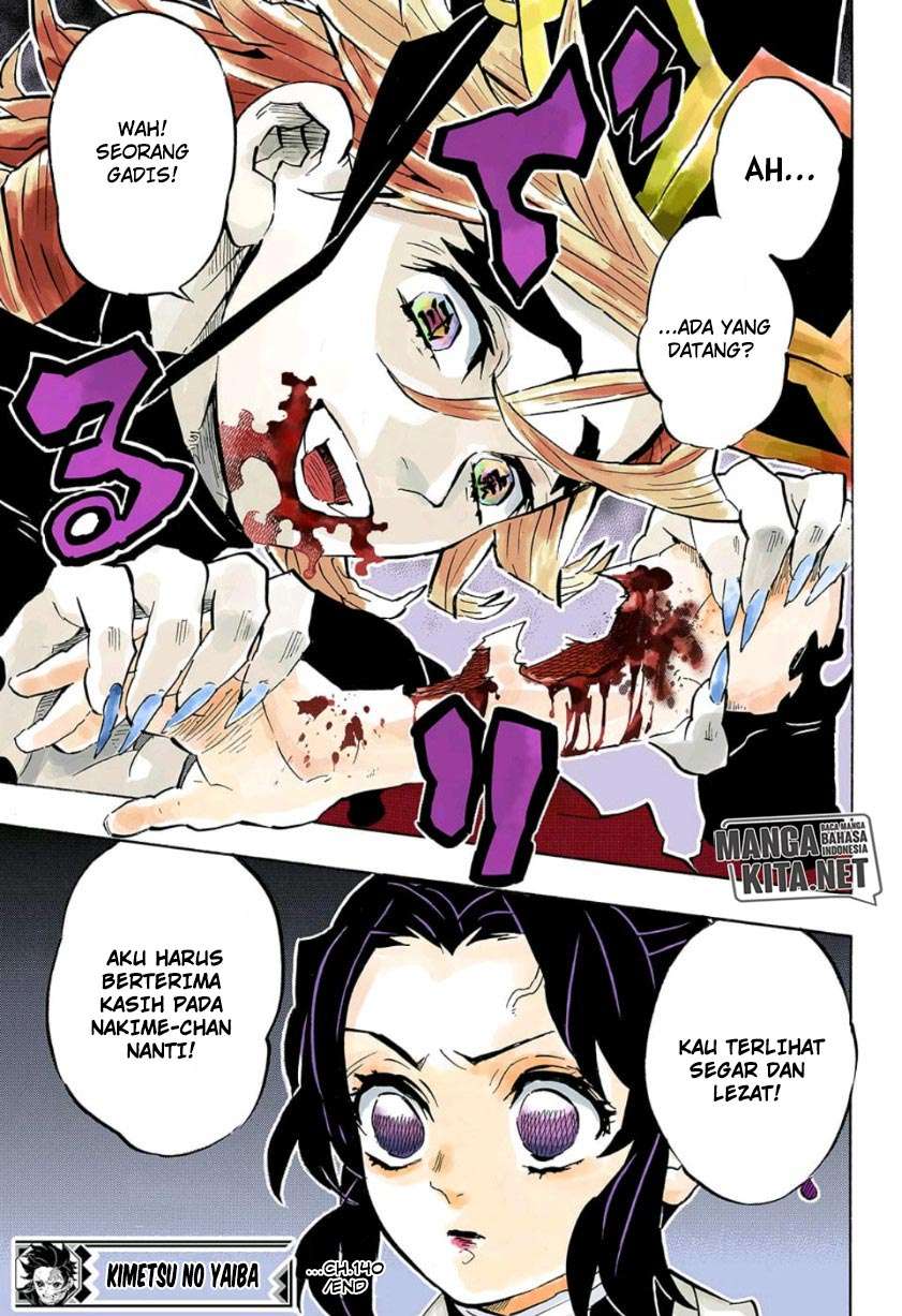 Kimetsu no Yaiba Chapter 140 - halaman 22