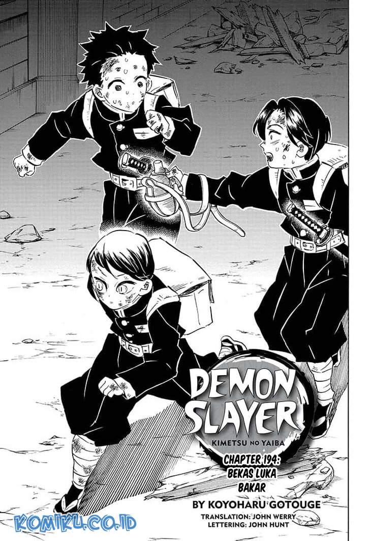 Kimetsu no Yaiba Chapter 194 - halaman 2
