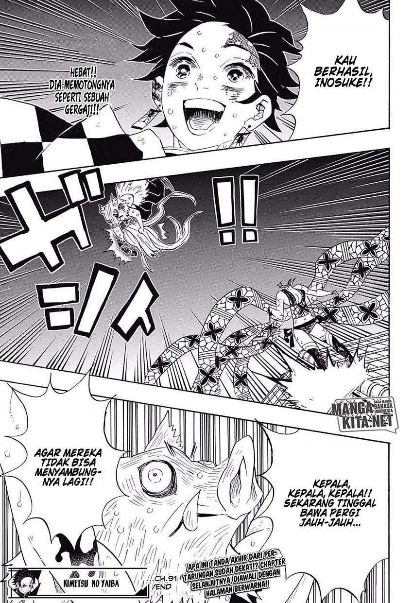 Kimetsu no Yaiba Chapter 91 - halaman 19