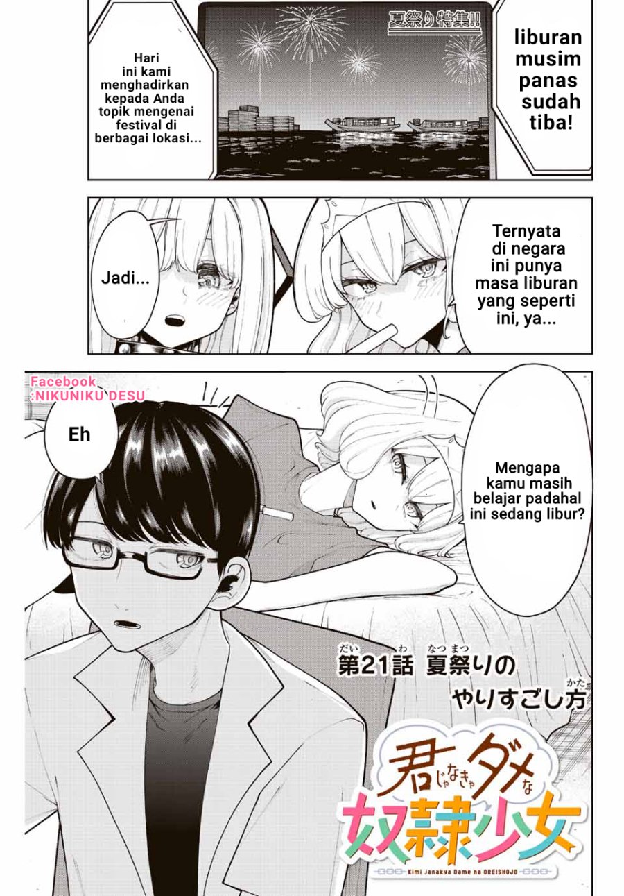 Kimi ja Nakya Dame na Dorei Shoujo Chapter 21 - halaman 2