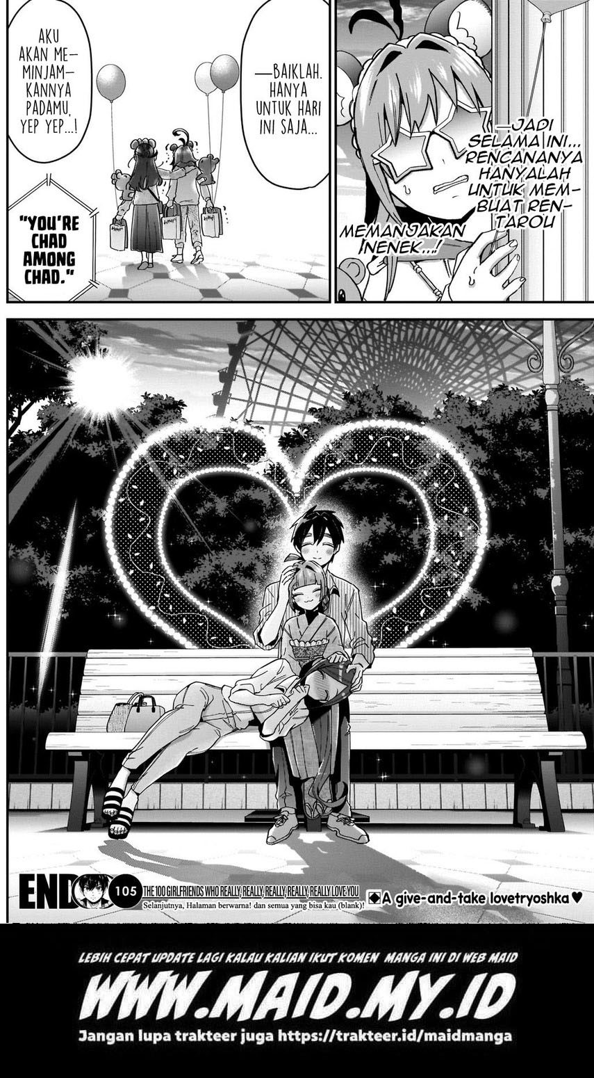 Kimi no Koto ga Dai Dai Dai Dai Daisuki na 100-ri no Kanojo Chapter 105 - halaman 22