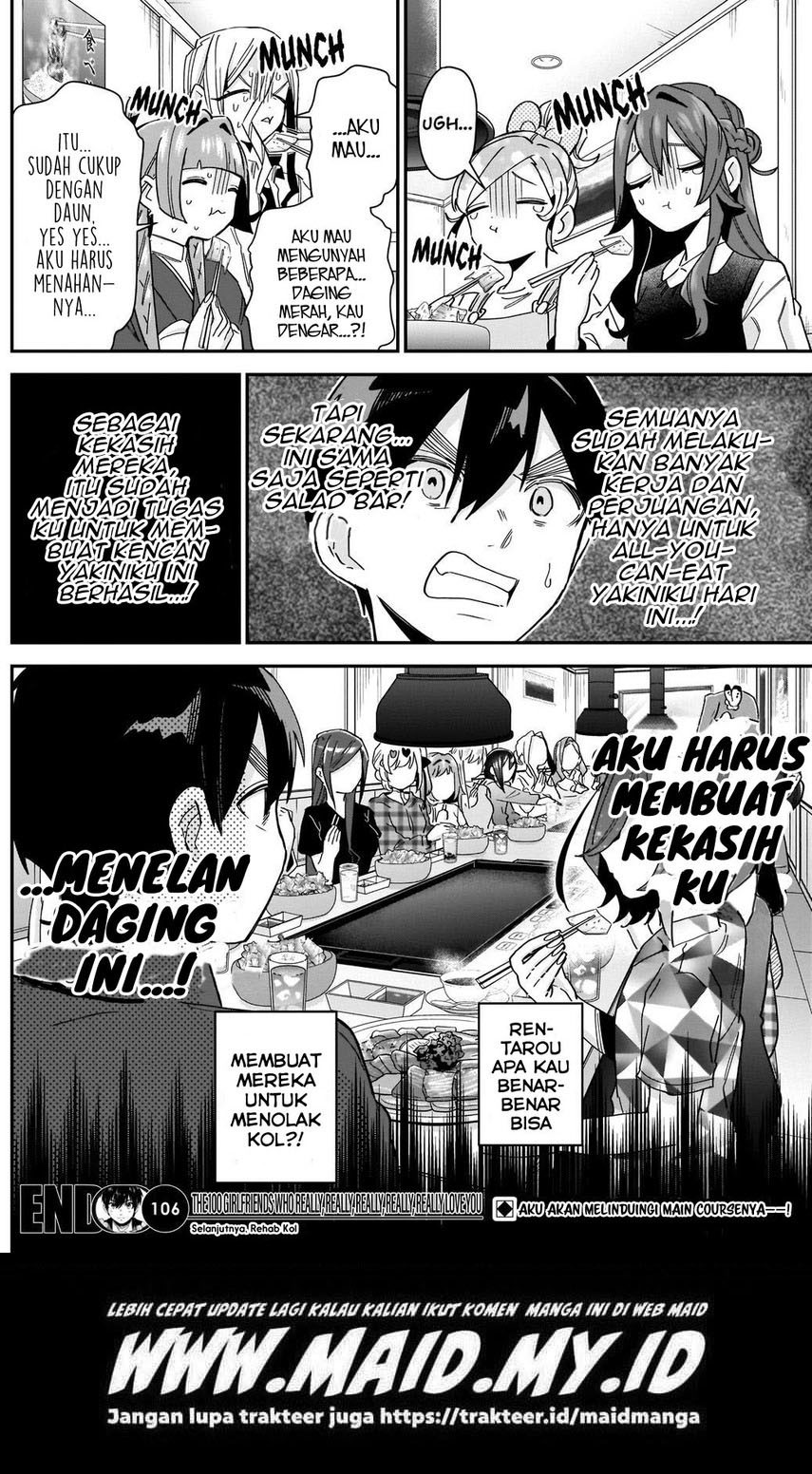 Kimi no Koto ga Dai Dai Dai Dai Daisuki na 100-ri no Kanojo Chapter 106 - halaman 22