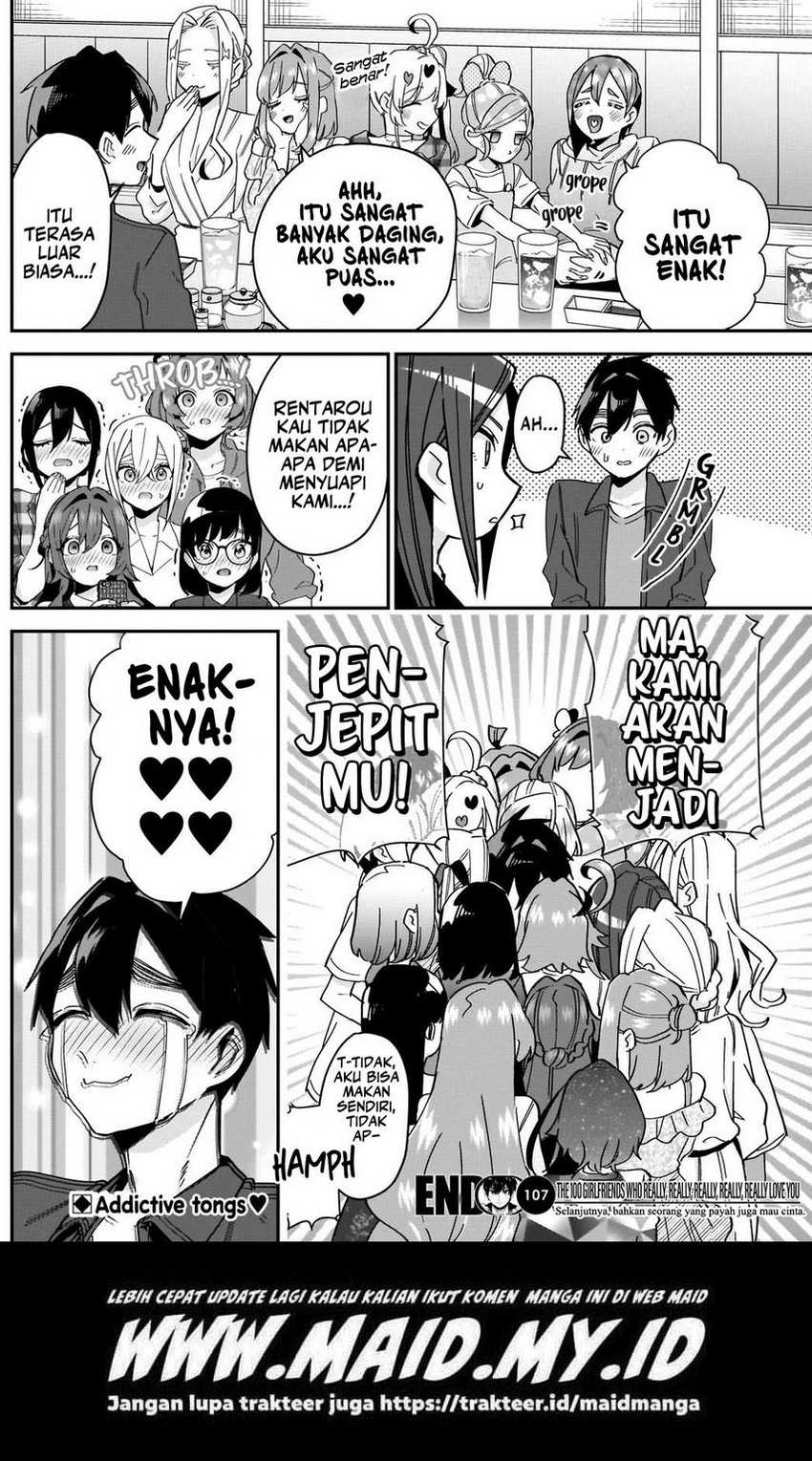 Kimi no Koto ga Dai Dai Dai Dai Daisuki na 100-ri no Kanojo Chapter 107 - halaman 16