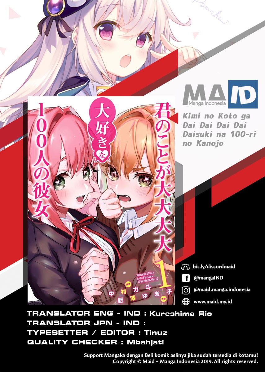 Kimi no Koto ga Dai Dai Dai Dai Daisuki na 100-ri no Kanojo Chapter 11 - halaman 2