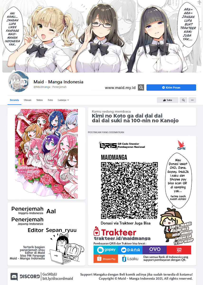 Kimi no Koto ga Dai Dai Dai Dai Daisuki na 100-ri no Kanojo Chapter 110 - halaman 24