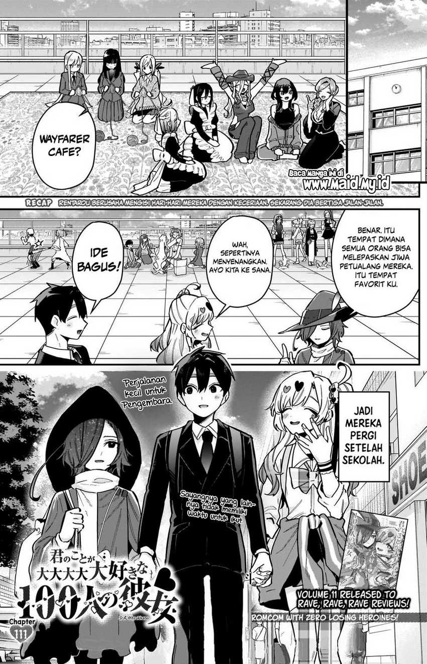 Kimi no Koto ga Dai Dai Dai Dai Daisuki na 100-ri no Kanojo Chapter 111 - halaman 3