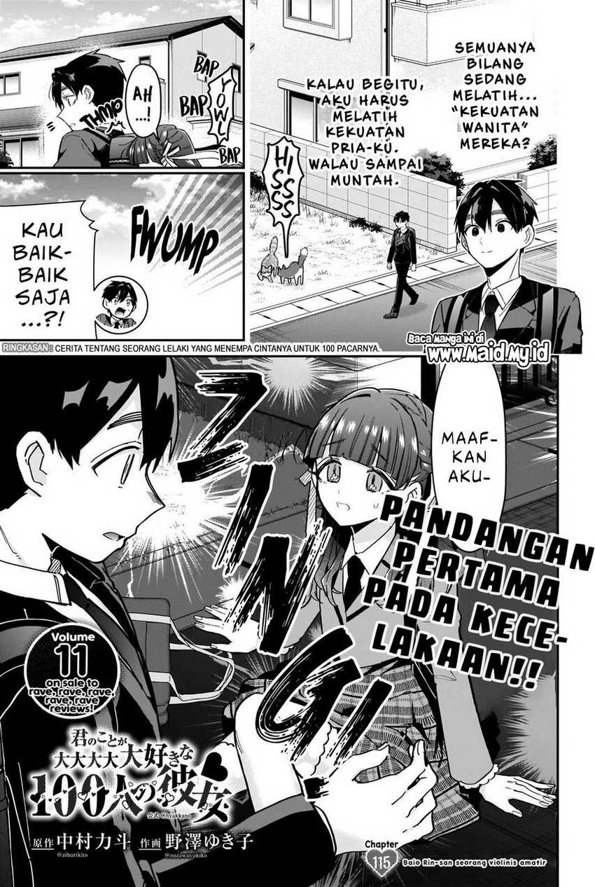 Kimi no Koto ga Dai Dai Dai Dai Daisuki na 100-ri no Kanojo Chapter 115 - halaman 3