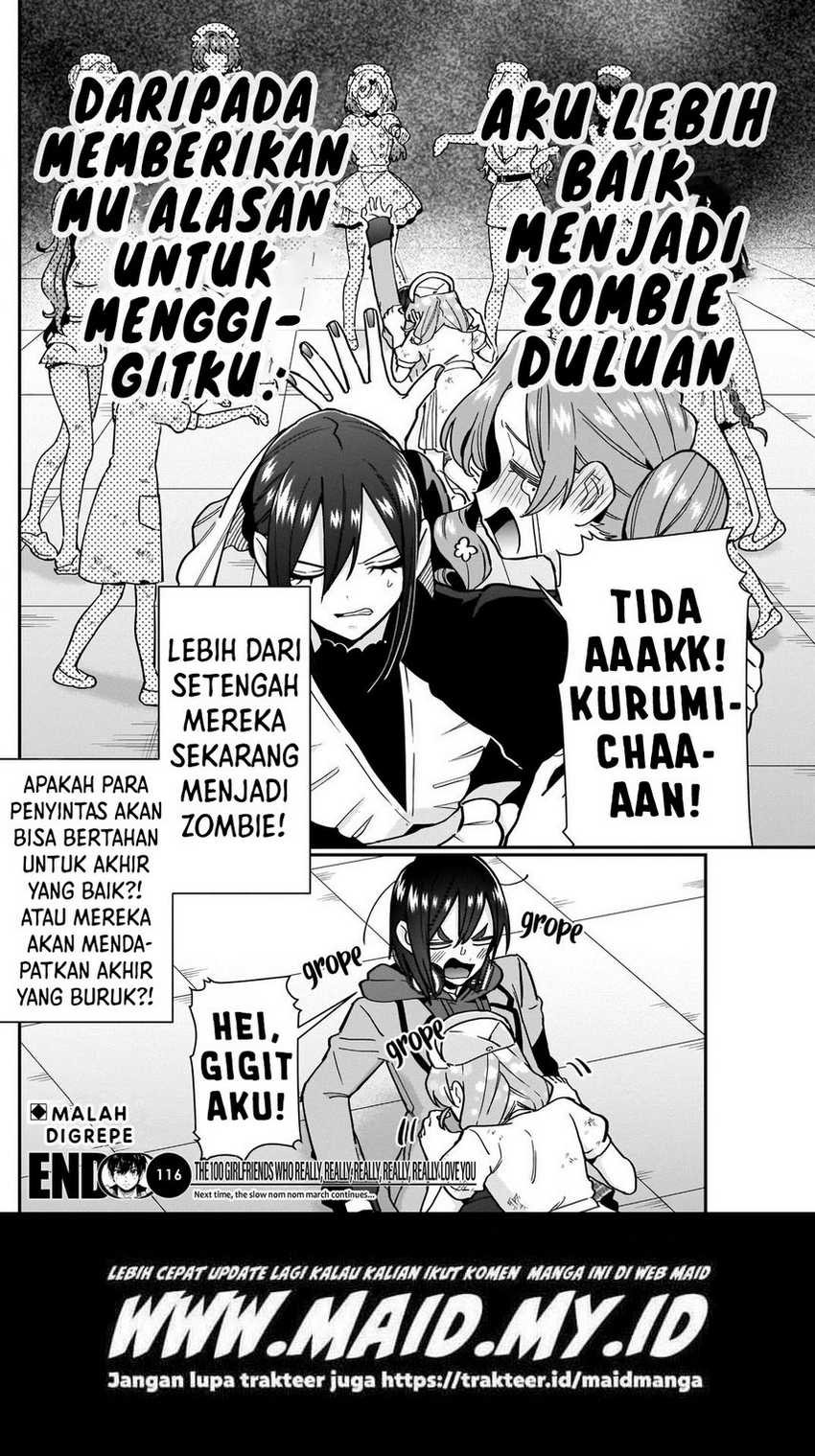 Kimi no Koto ga Dai Dai Dai Dai Daisuki na 100-ri no Kanojo Chapter 116 - halaman 10