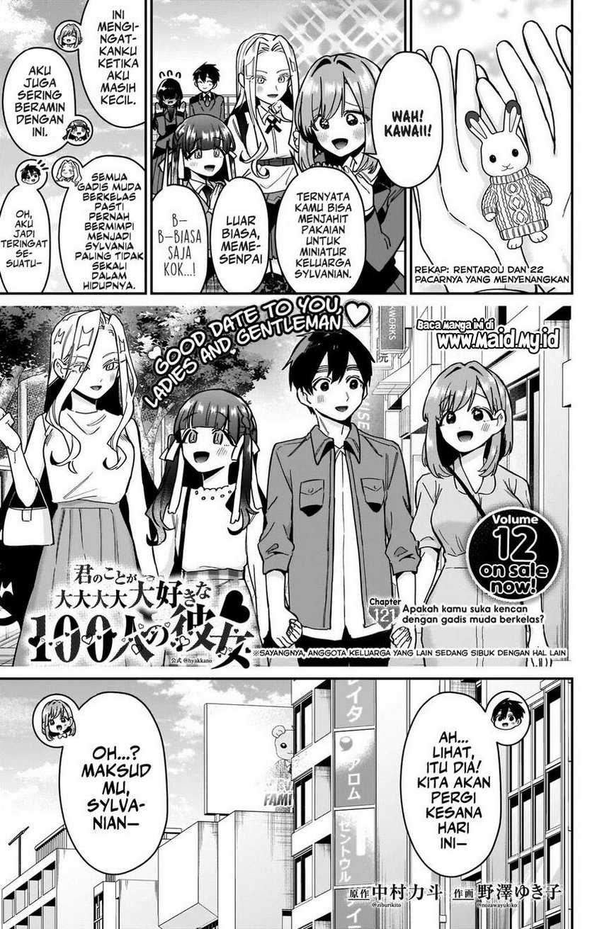Kimi no Koto ga Dai Dai Dai Dai Daisuki na 100-ri no Kanojo Chapter 121 - halaman 3