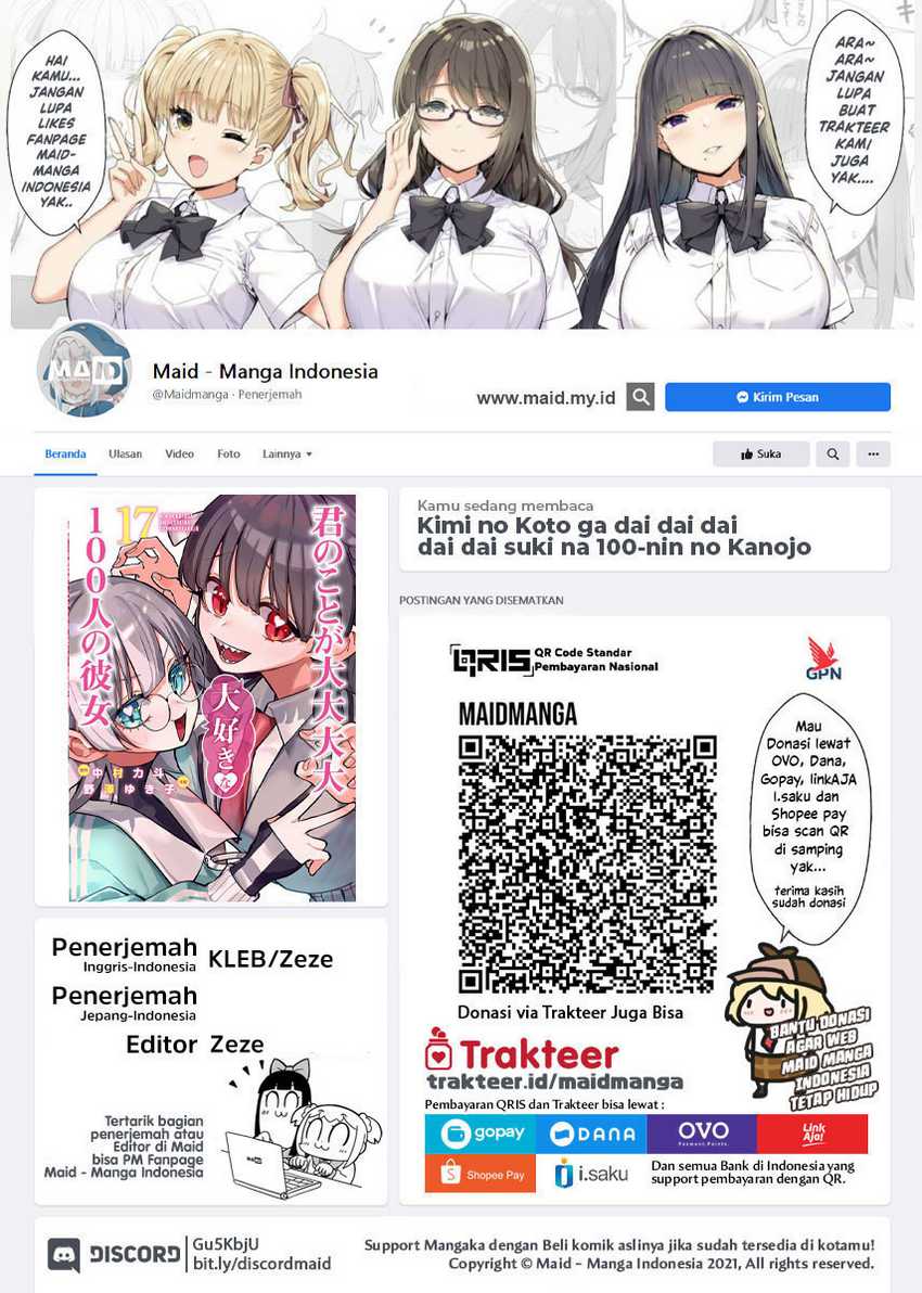 Kimi no Koto ga Dai Dai Dai Dai Daisuki na 100-ri no Kanojo Chapter 122 - halaman 2