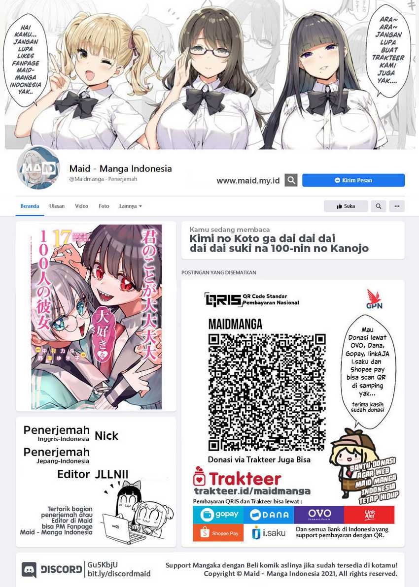 Kimi no Koto ga Dai Dai Dai Dai Daisuki na 100-ri no Kanojo Chapter 129 - halaman 2