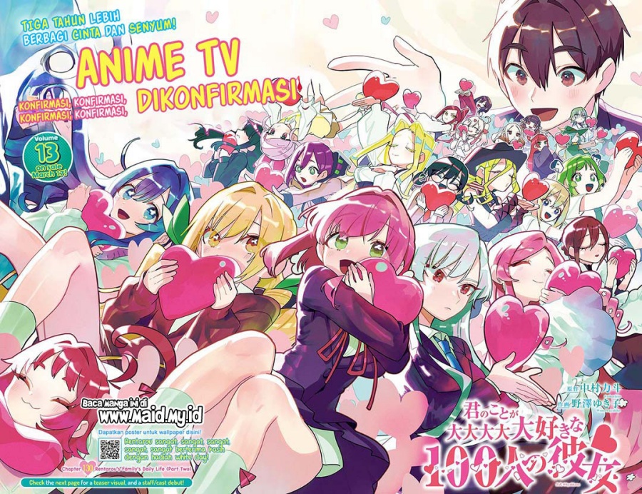 Kimi no Koto ga Dai Dai Dai Dai Daisuki na 100-ri no Kanojo Chapter 130 - halaman 3