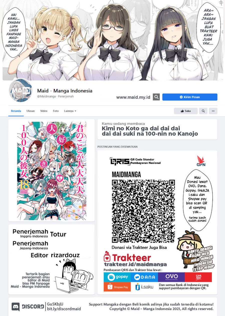Kimi no Koto ga Dai Dai Dai Dai Daisuki na 100-ri no Kanojo Chapter 132 - halaman 2