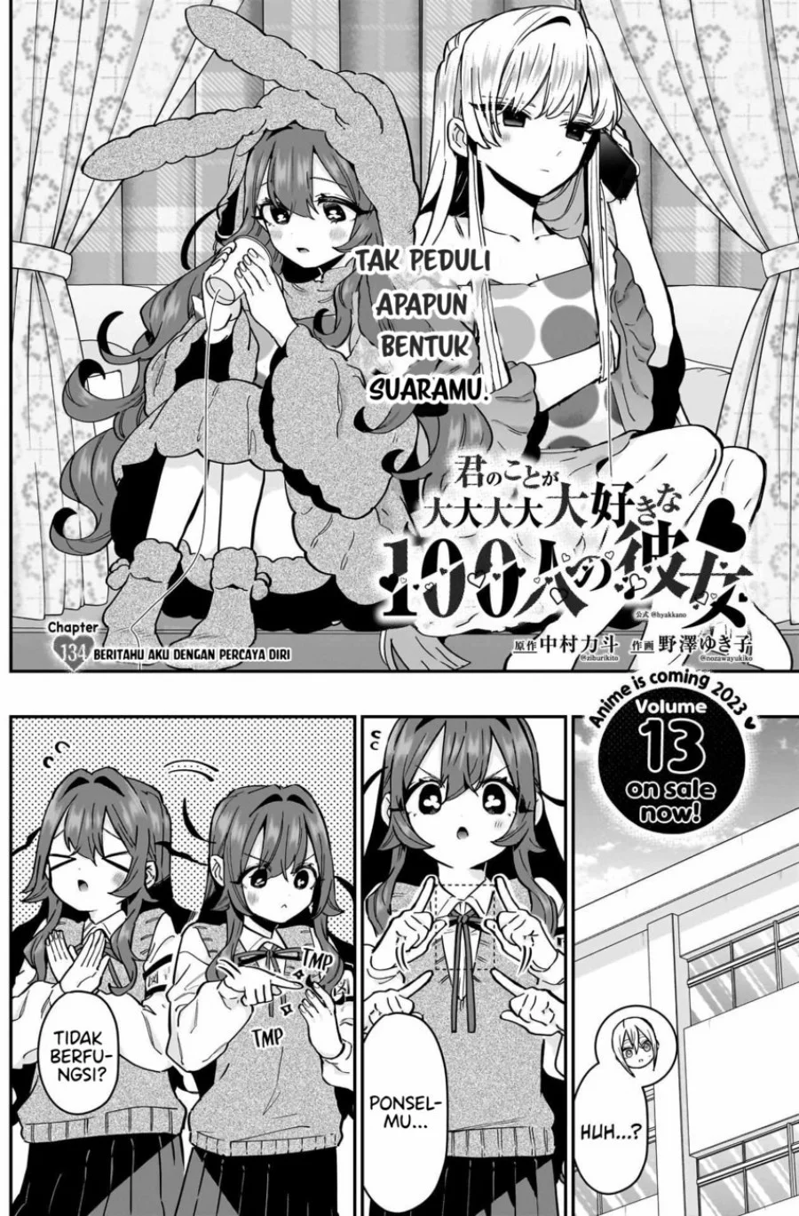 Kimi no Koto ga Dai Dai Dai Dai Daisuki na 100-ri no Kanojo Chapter 134 - halaman 4