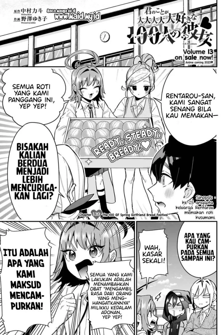 Kimi no Koto ga Dai Dai Dai Dai Daisuki na 100-ri no Kanojo Chapter 139 - halaman 3