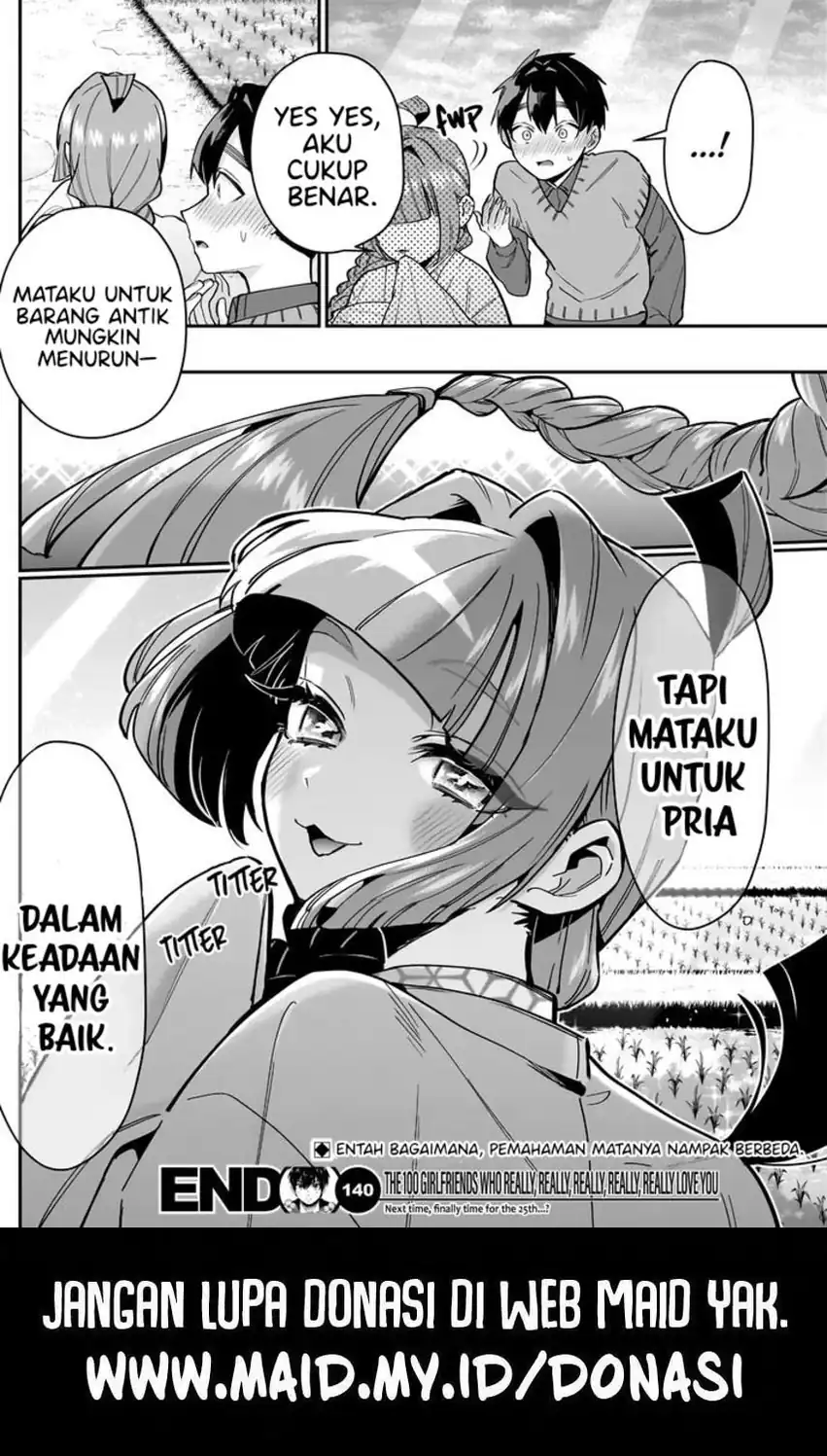 Kimi no Koto ga Dai Dai Dai Dai Daisuki na 100-ri no Kanojo Chapter 140 - halaman 22