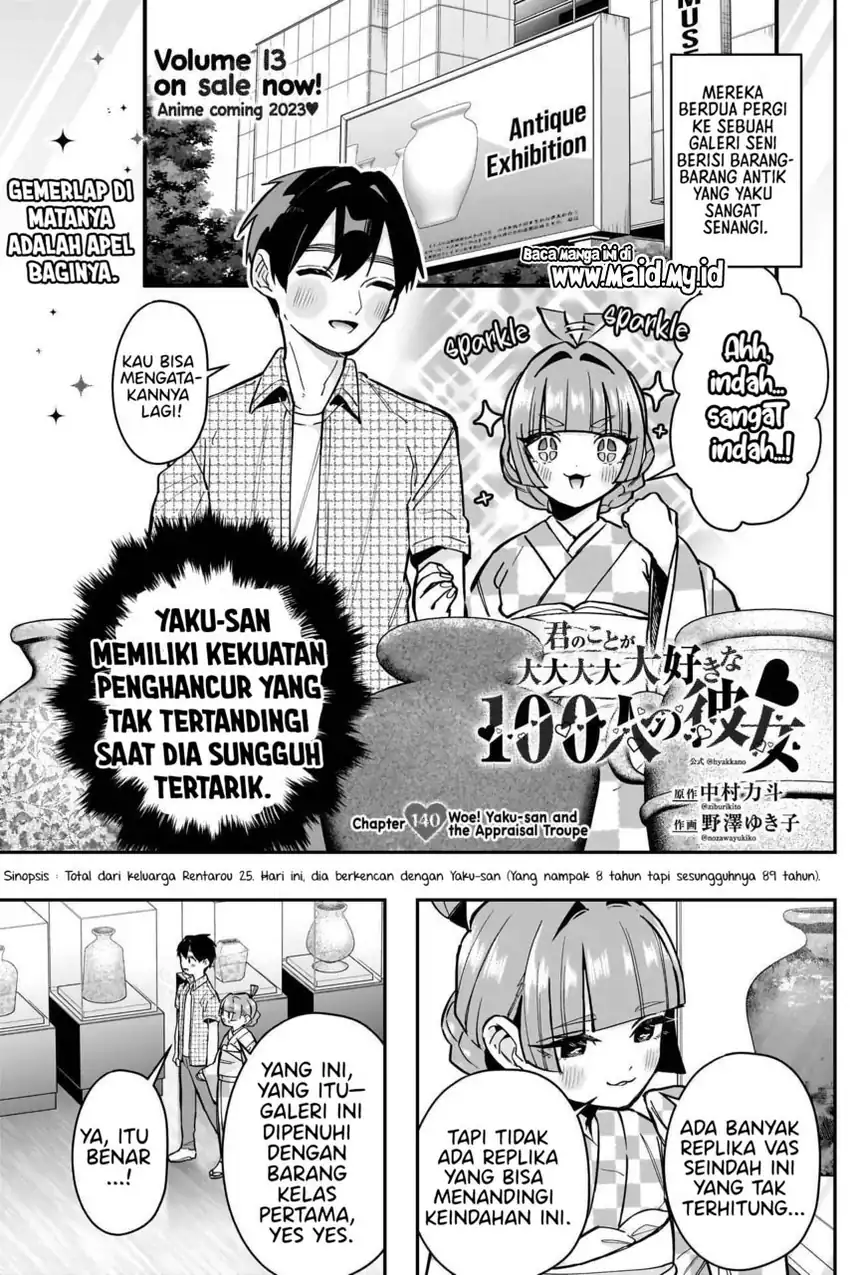 Kimi no Koto ga Dai Dai Dai Dai Daisuki na 100-ri no Kanojo Chapter 140 - halaman 3