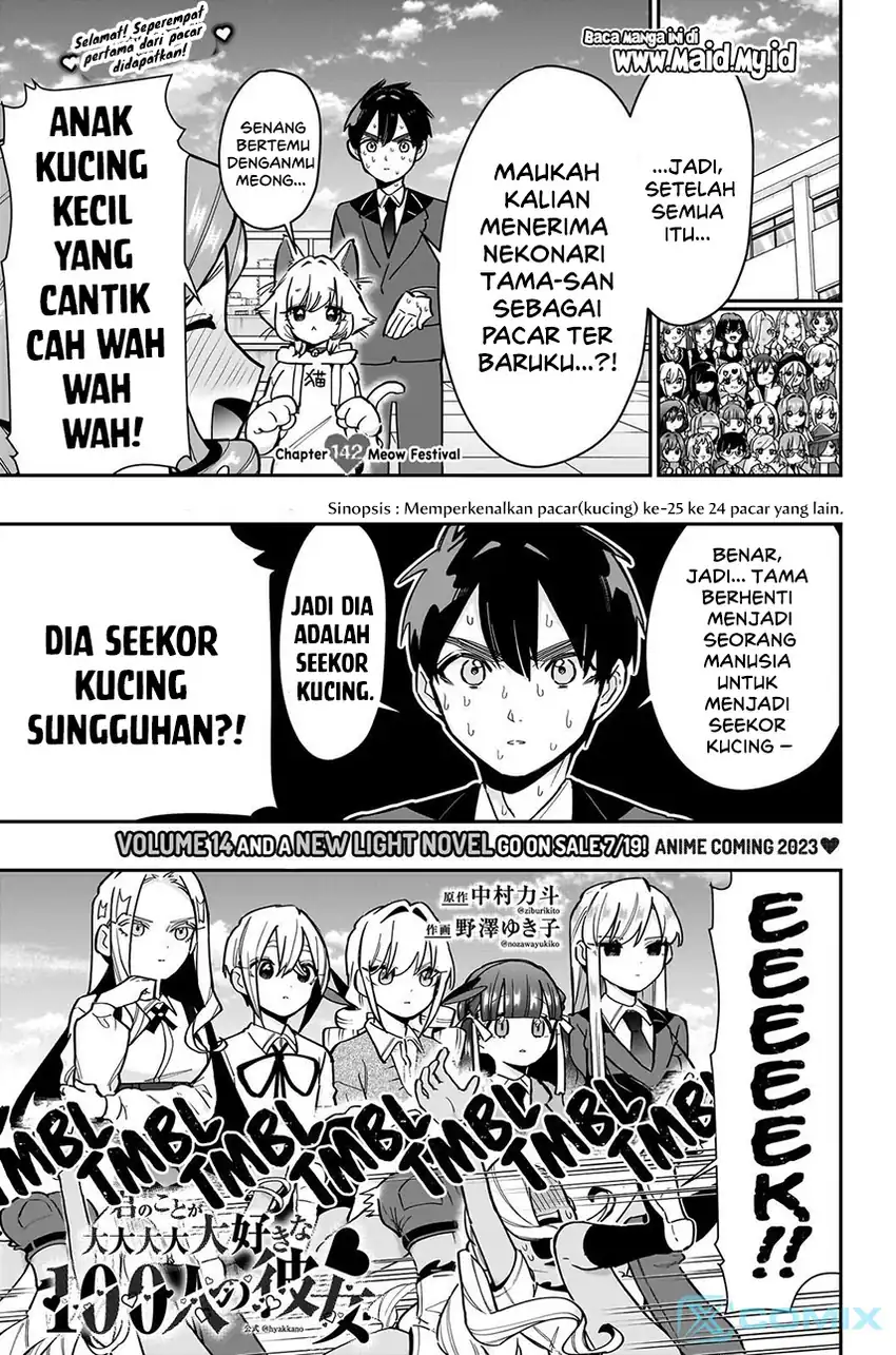Kimi no Koto ga Dai Dai Dai Dai Daisuki na 100-ri no Kanojo Chapter 142 - halaman 3
