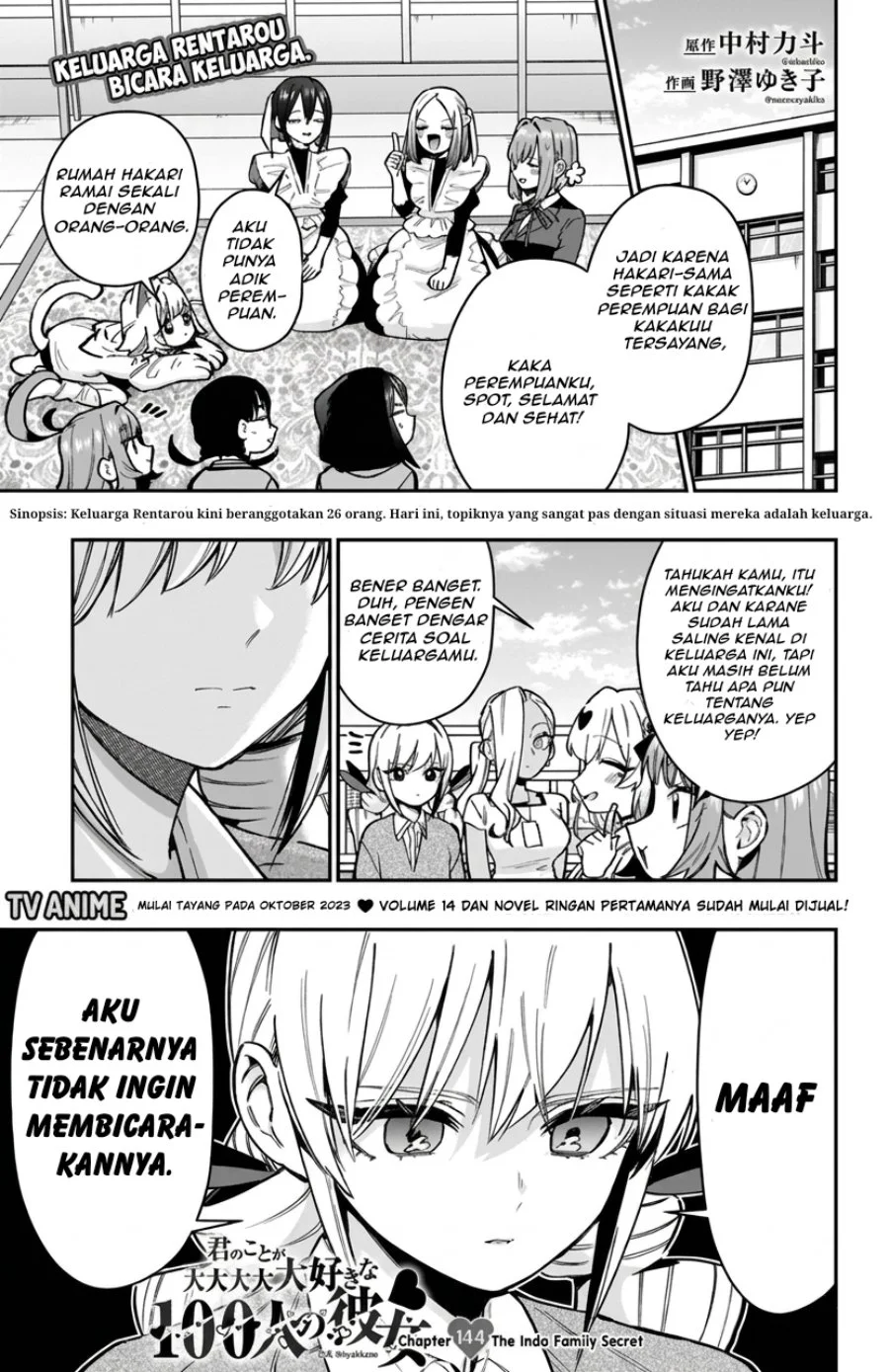 Kimi no Koto ga Dai Dai Dai Dai Daisuki na 100-ri no Kanojo Chapter 144 - halaman 4