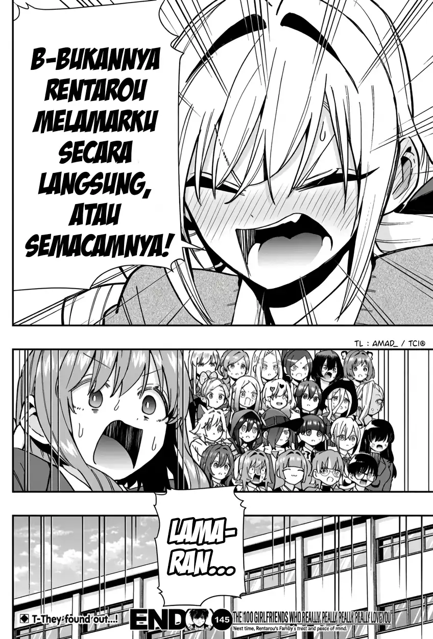 Kimi no Koto ga Dai Dai Dai Dai Daisuki na 100-ri no Kanojo Chapter 145 - halaman 17