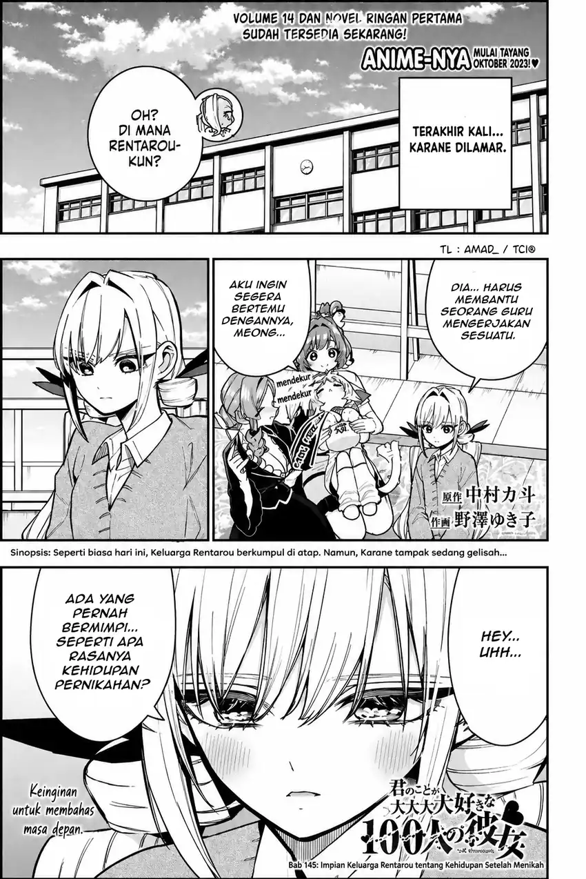Kimi no Koto ga Dai Dai Dai Dai Daisuki na 100-ri no Kanojo Chapter 145 - halaman 4