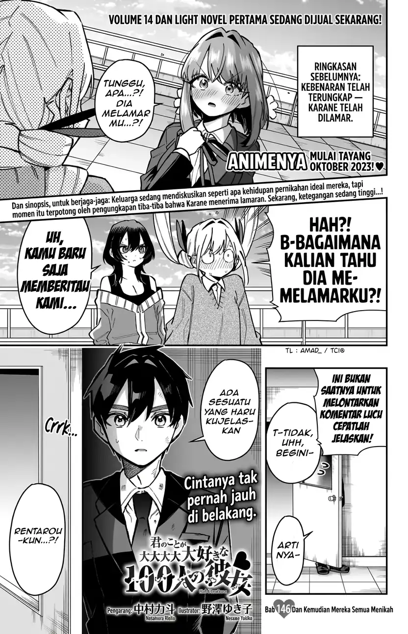 Kimi no Koto ga Dai Dai Dai Dai Daisuki na 100-ri no Kanojo Chapter 146 - halaman 4