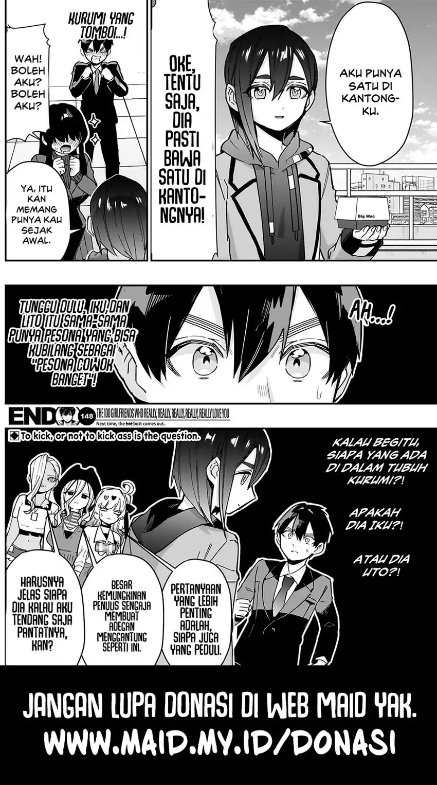 Kimi no Koto ga Dai Dai Dai Dai Daisuki na 100-ri no Kanojo Chapter 148 - halaman 21
