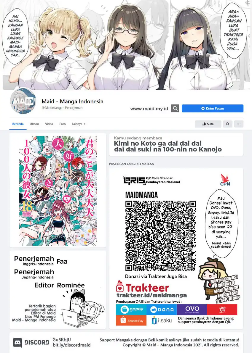 Kimi no Koto ga Dai Dai Dai Dai Daisuki na 100-ri no Kanojo Chapter 148 - halaman 3