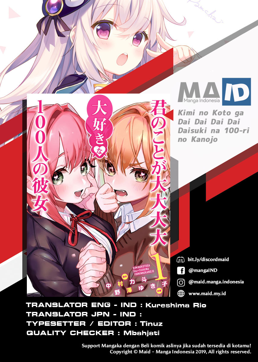 Kimi no Koto ga Dai Dai Dai Dai Daisuki na 100-ri no Kanojo Chapter 19 - halaman 1