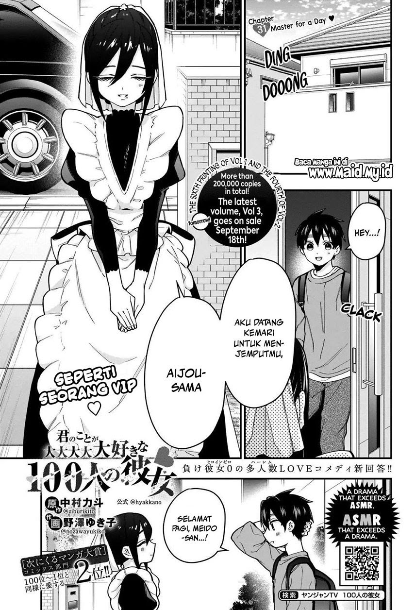 Kimi no Koto ga Dai Dai Dai Dai Daisuki na 100-ri no Kanojo Chapter 31 - halaman 4