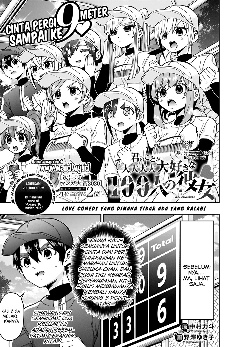 Kimi no Koto ga Dai Dai Dai Dai Daisuki na 100-ri no Kanojo Chapter 36 - halaman 2