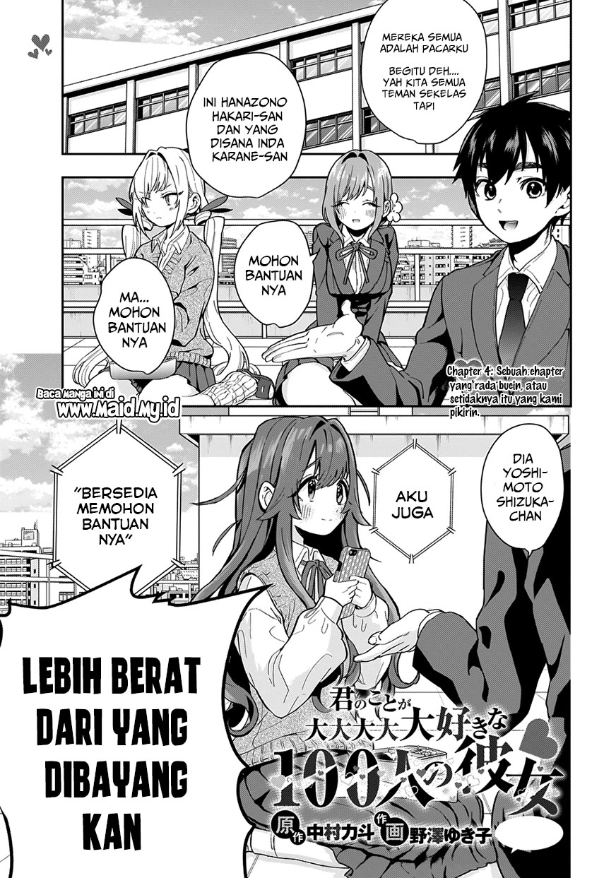 Kimi no Koto ga Dai Dai Dai Dai Daisuki na 100-ri no Kanojo Chapter 4 - halaman 1