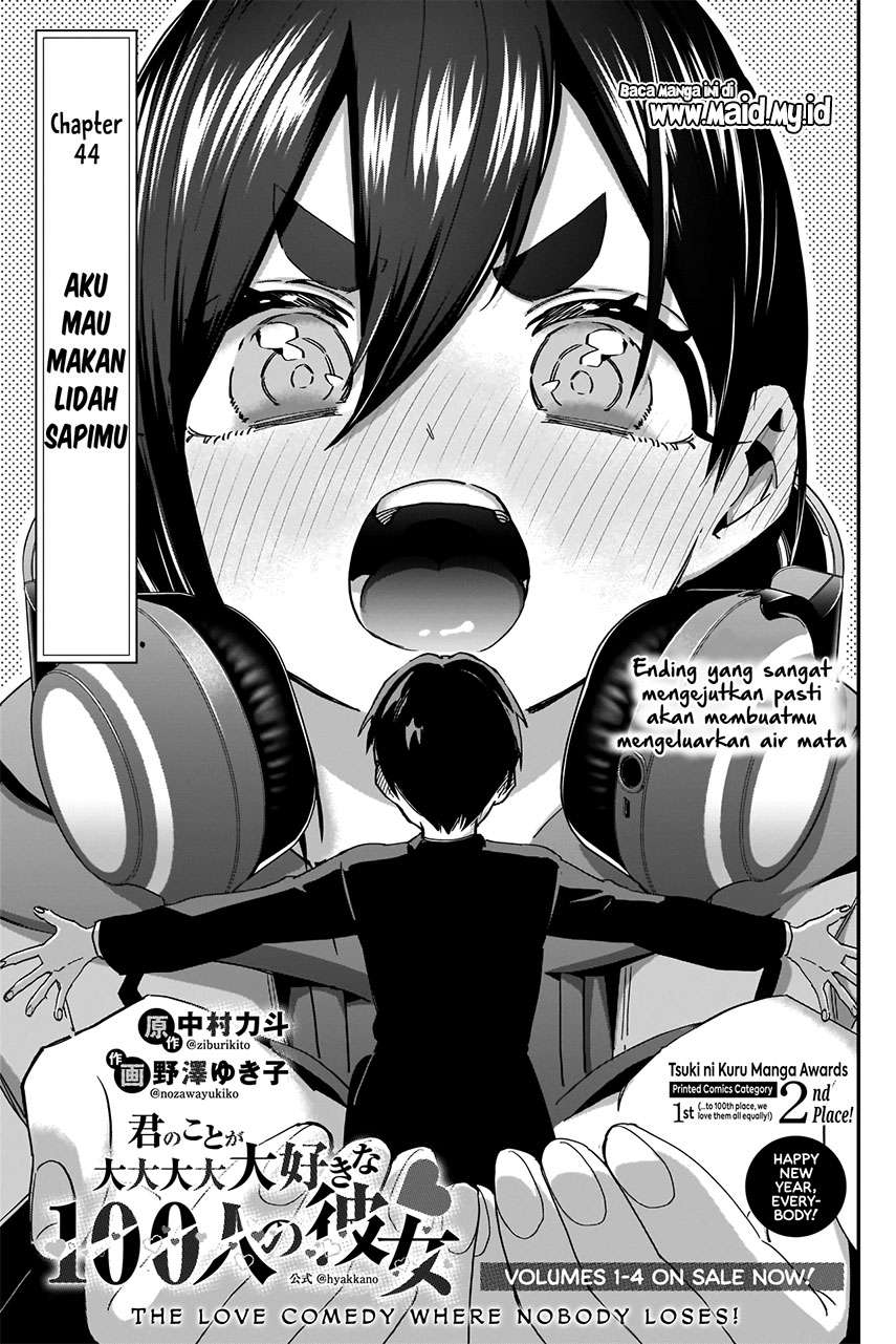 Kimi no Koto ga Dai Dai Dai Dai Daisuki na 100-ri no Kanojo Chapter 44 - halaman 3