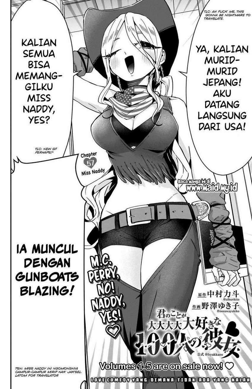 Kimi no Koto ga Dai Dai Dai Dai Daisuki na 100-ri no Kanojo Chapter 57 - halaman 4