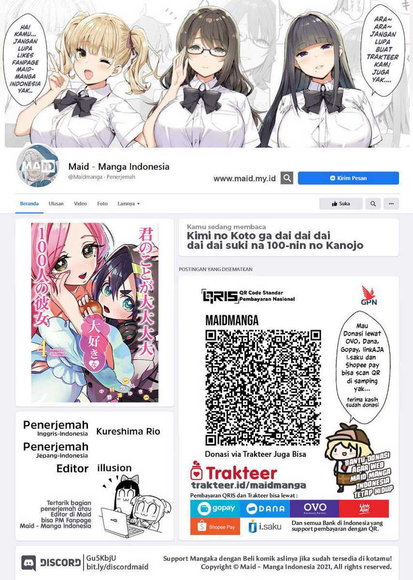 Kimi no Koto ga Dai Dai Dai Dai Daisuki na 100-ri no Kanojo Chapter 60 - halaman 2