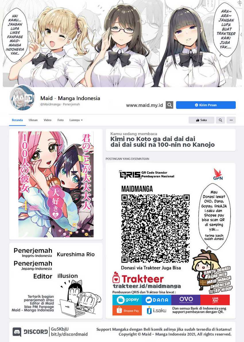 Kimi no Koto ga Dai Dai Dai Dai Daisuki na 100-ri no Kanojo Chapter 63 - halaman 2