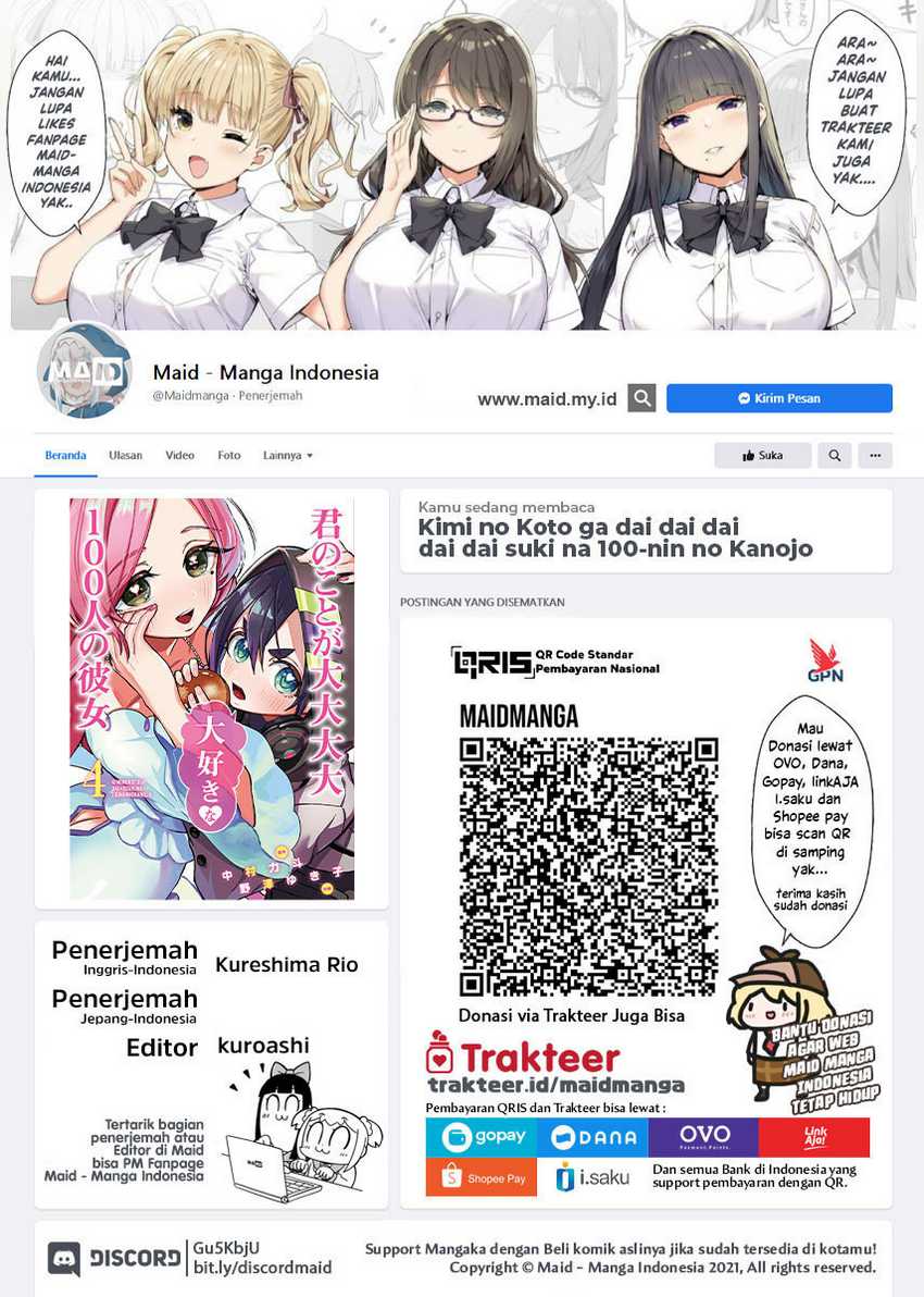 Kimi no Koto ga Dai Dai Dai Dai Daisuki na 100-ri no Kanojo Chapter 68 - halaman 2