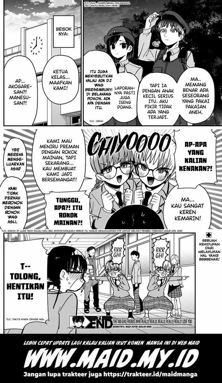 Kimi no Koto ga Dai Dai Dai Dai Daisuki na 100-ri no Kanojo Chapter 71 - halaman 22