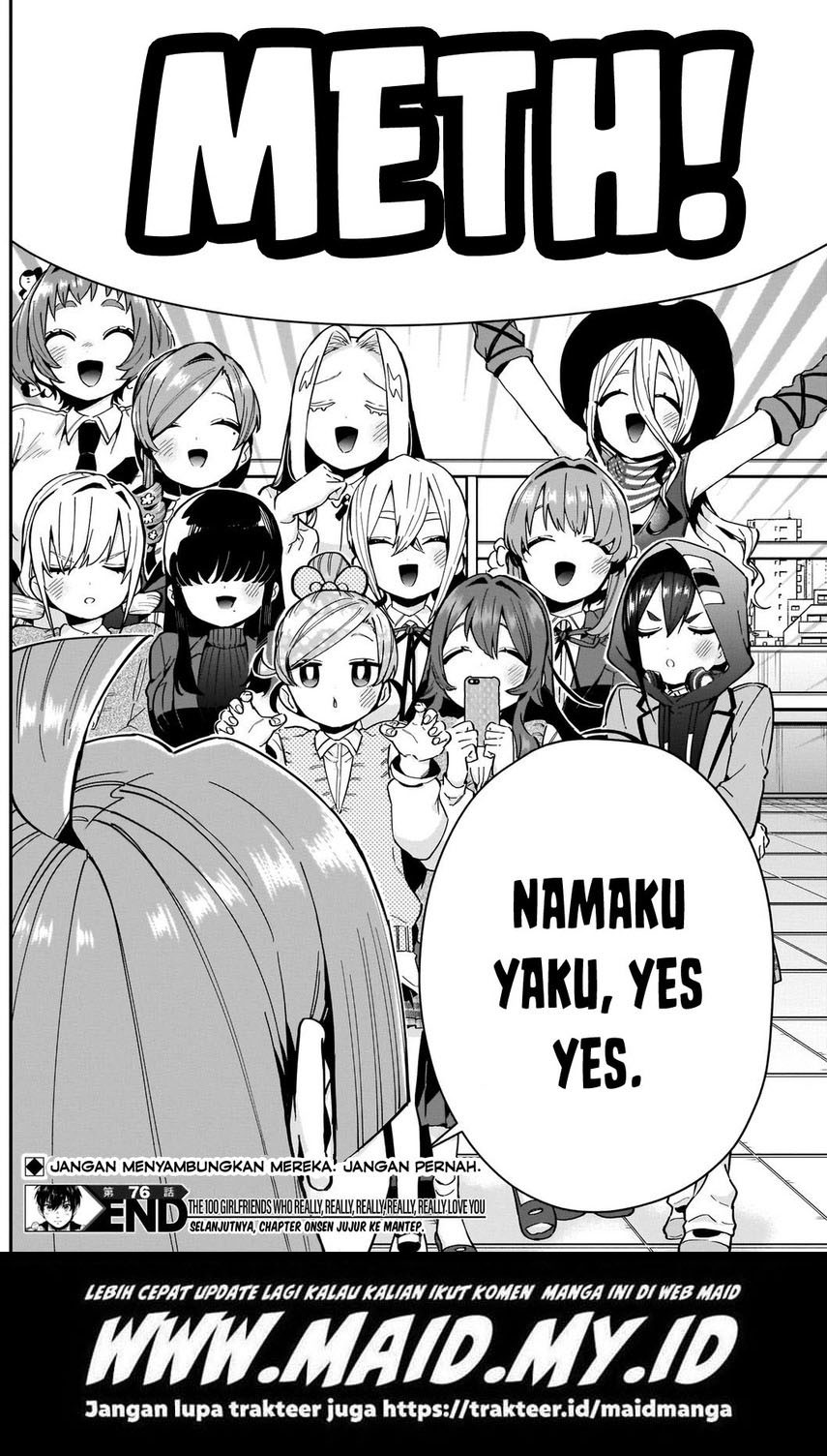 Kimi no Koto ga Dai Dai Dai Dai Daisuki na 100-ri no Kanojo Chapter 76 - halaman 23