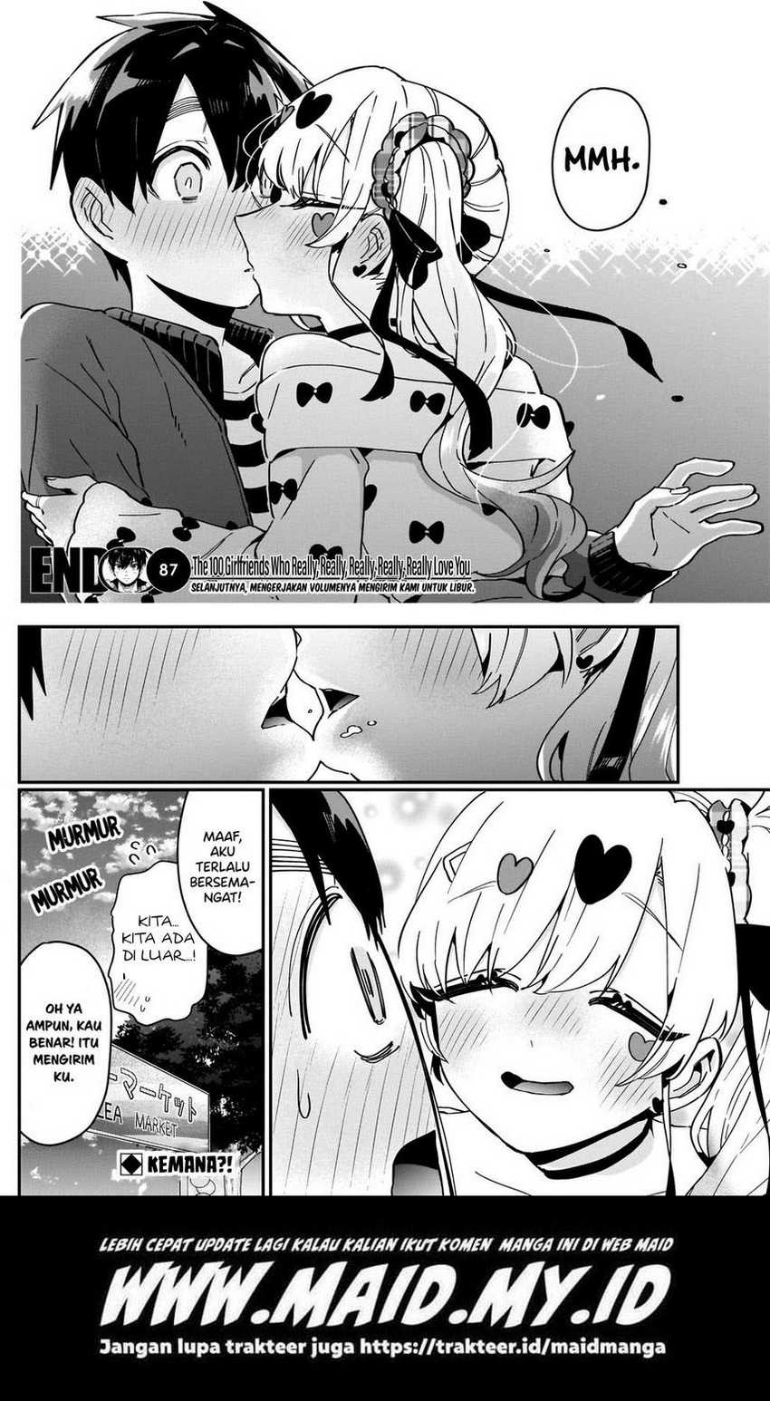 Kimi no Koto ga Dai Dai Dai Dai Daisuki na 100-ri no Kanojo Chapter 87 - halaman 8
