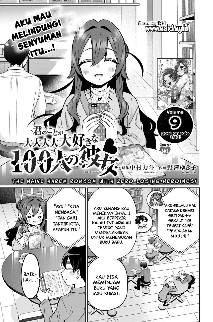 Kimi no Koto ga Dai Dai Dai Dai Daisuki na 100-ri no Kanojo Chapter 90 - halaman 3