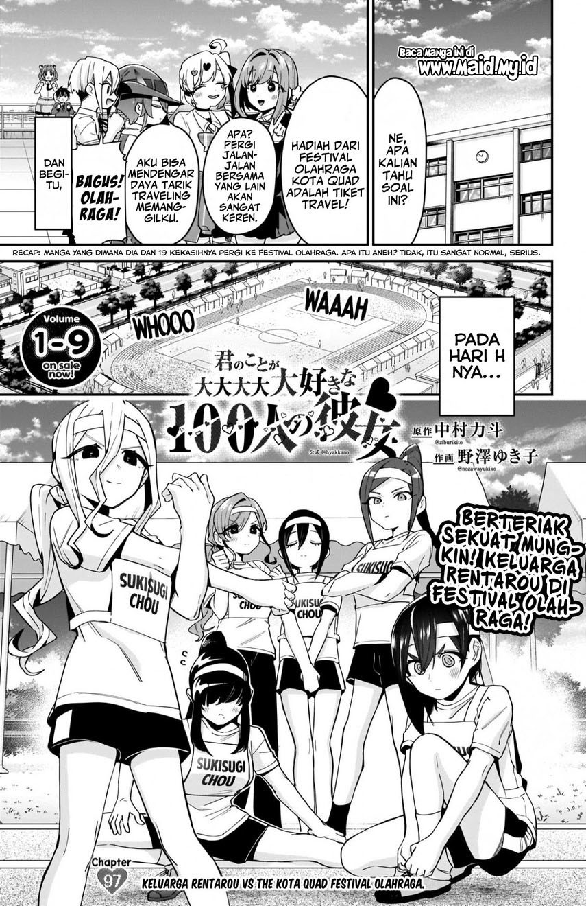 Kimi no Koto ga Dai Dai Dai Dai Daisuki na 100-ri no Kanojo Chapter 97 - halaman 3