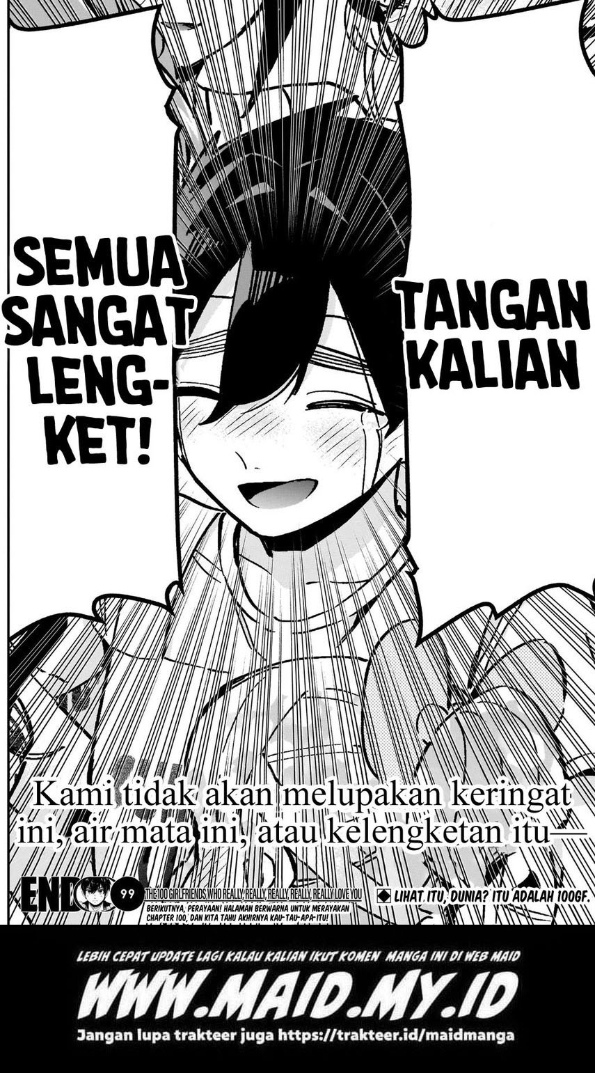 Kimi no Koto ga Dai Dai Dai Dai Daisuki na 100-ri no Kanojo Chapter 99 - halaman 19