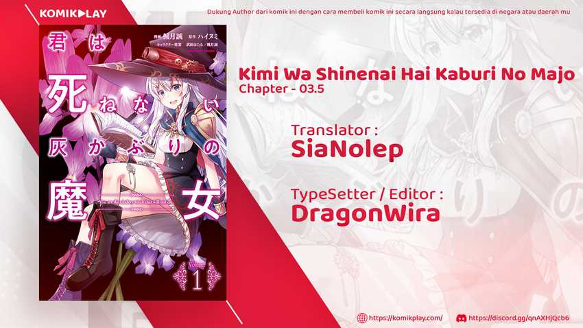 Kimi wa Shinenai Haikaburi no Majo Chapter 3.5 - halaman 2