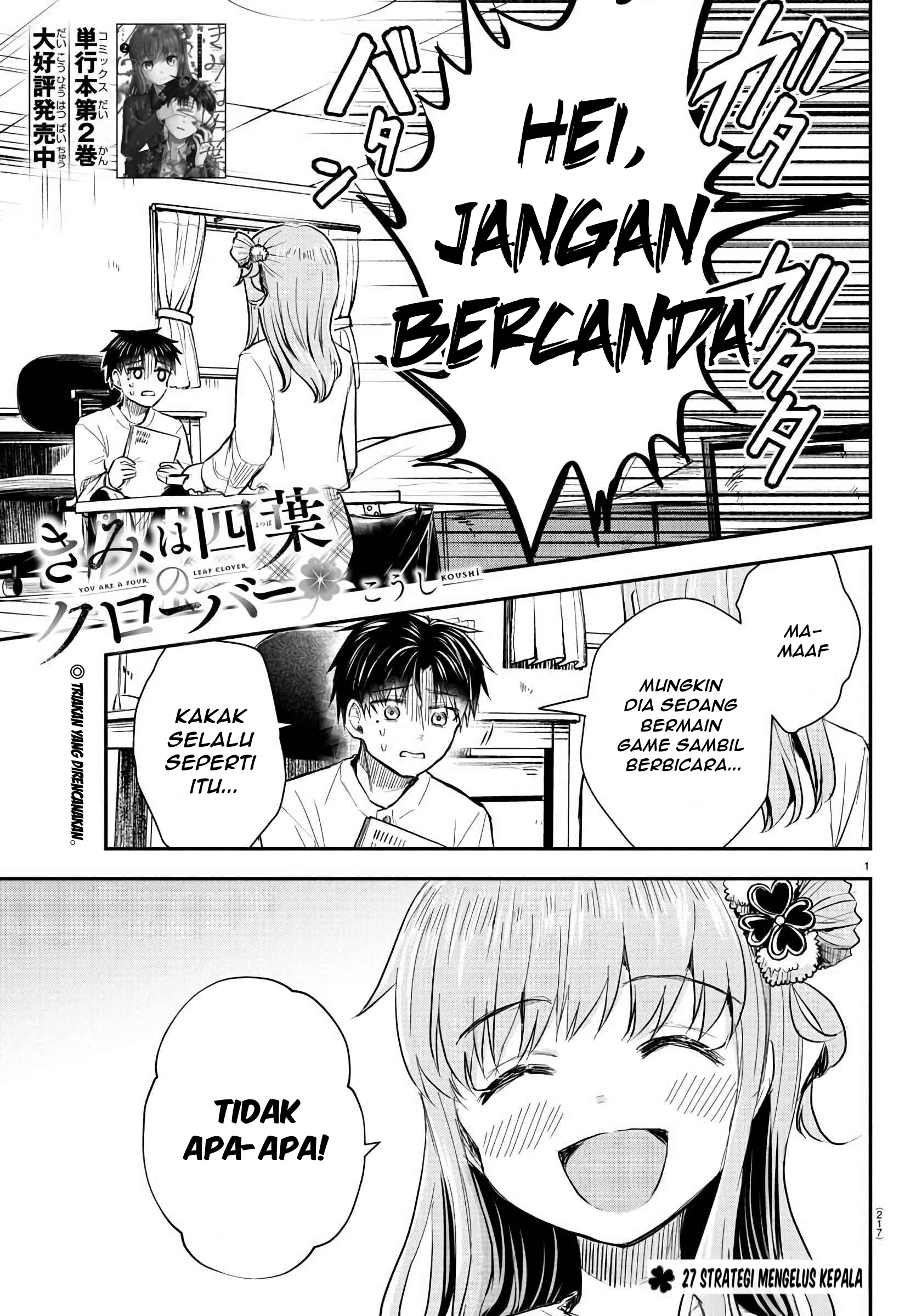 Kimi wa Yotsuba no Clover Chapter 27 - halaman 2